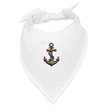 Anker Hafen - Bandana - Weiß - Vorne