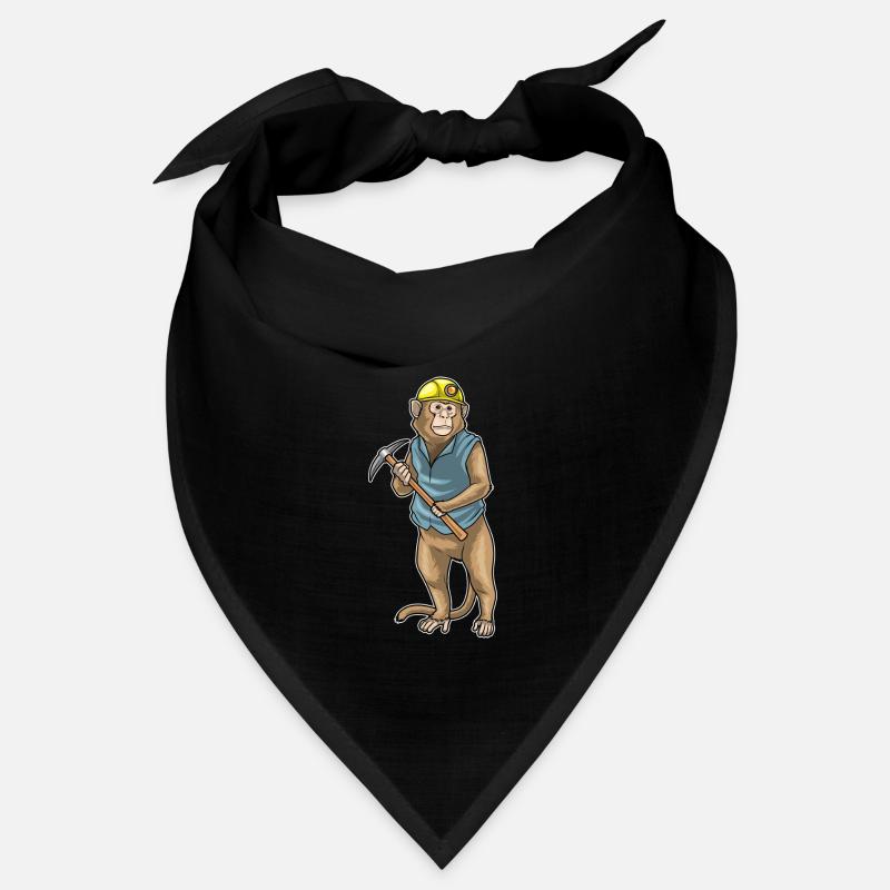 Monkey Miner Pickaxe Mining Bandana