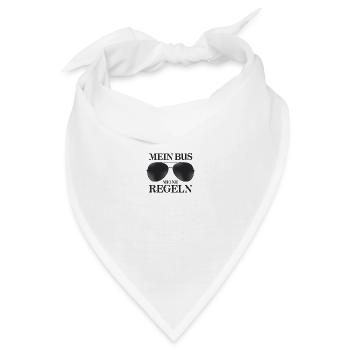 Busfahrer Geschenke Busfahrerin Bus fahren - Bandana - Weiß - Vorne