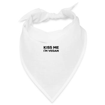 Veganer Veganerin Veganismus Geschenk Vegan - Bandana - Weiß - Vorne