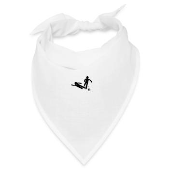 Fussballer Fussballspieler Fussball Sprüche Foul - Bandana - Weiß - Vorne