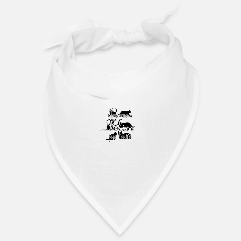 Chat - Bandana - blanc