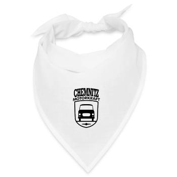 Barkas B1000 Motorkraft Chemnitz Wappen - Bandana - Weiß - Vorne