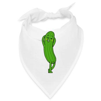 Gurke - Bandana - Weiß - Vorne