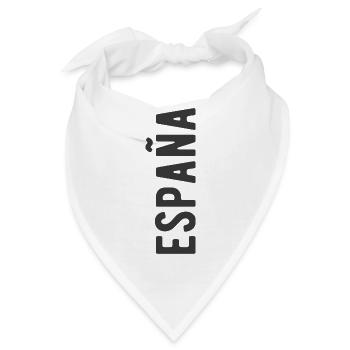 España Espana Spanien Spanische Sprache Spruch - Bandana - Weiß - Vorne