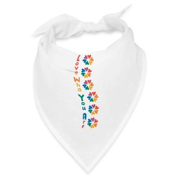 Love who you are - Bandana - Weiß - Vorne