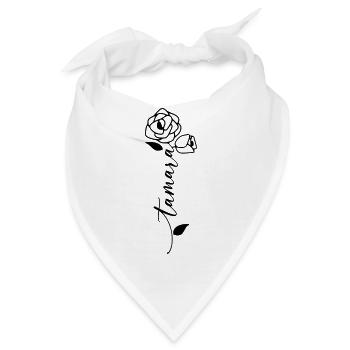 Tamara Name Vorname Namensblume - Bandana - Weiß - Vorne