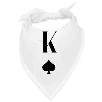 King of Pik and Spades - Bandana - Weiß - Vorne