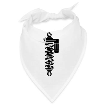 MTB Dämpfer Federung - Bandana - Weiß - Vorne
