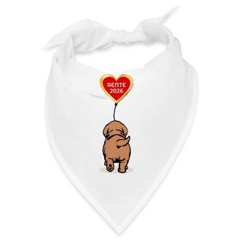 Rente 2026 Hunde - Bandana - Weiß - Vorne