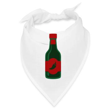 Hot Sauce Chili Soße Scharfes Essen BBQ Crew - Bandana - Weiß - Vorne
