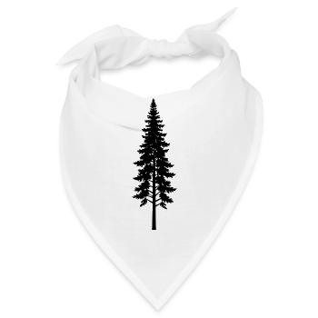Dünne Kiefer - Bandana - Weiß - Vorne