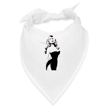 Schau mich so an... - Bandana - Weiß - Vorne