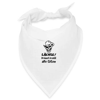 Spruch - Bandana - Weiß - Vorne