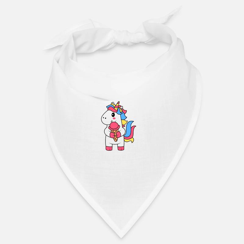 EINHORN EINHÖRNER REGENBOGEN EIS EISKUGEL MOTIV Bandana