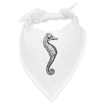 Meerestiere - Bandana - Weiß - Vorne