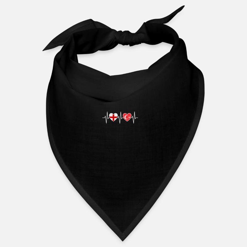 Drapeaux turcs de l’Angleterre et de la Turquie Bandana