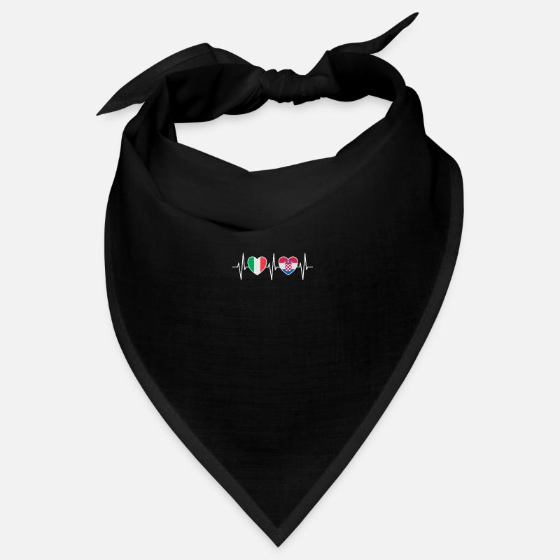 Italie et Croatie Drapeau croate Drapeaux Bandana