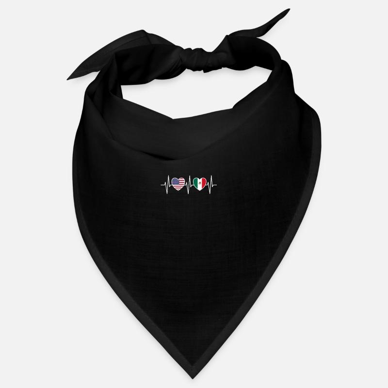 Drapeau des États-Unis et du Mexique Drapeaux mexicains Bandana