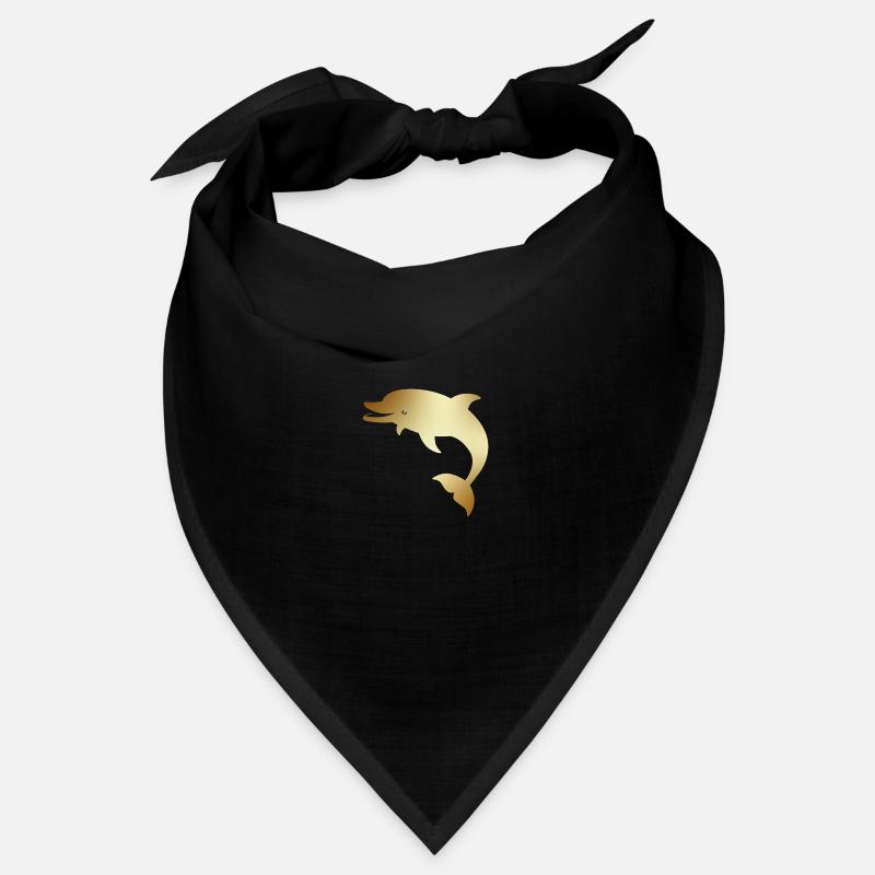 Esthétique drôle de dauphin d’or Bandana