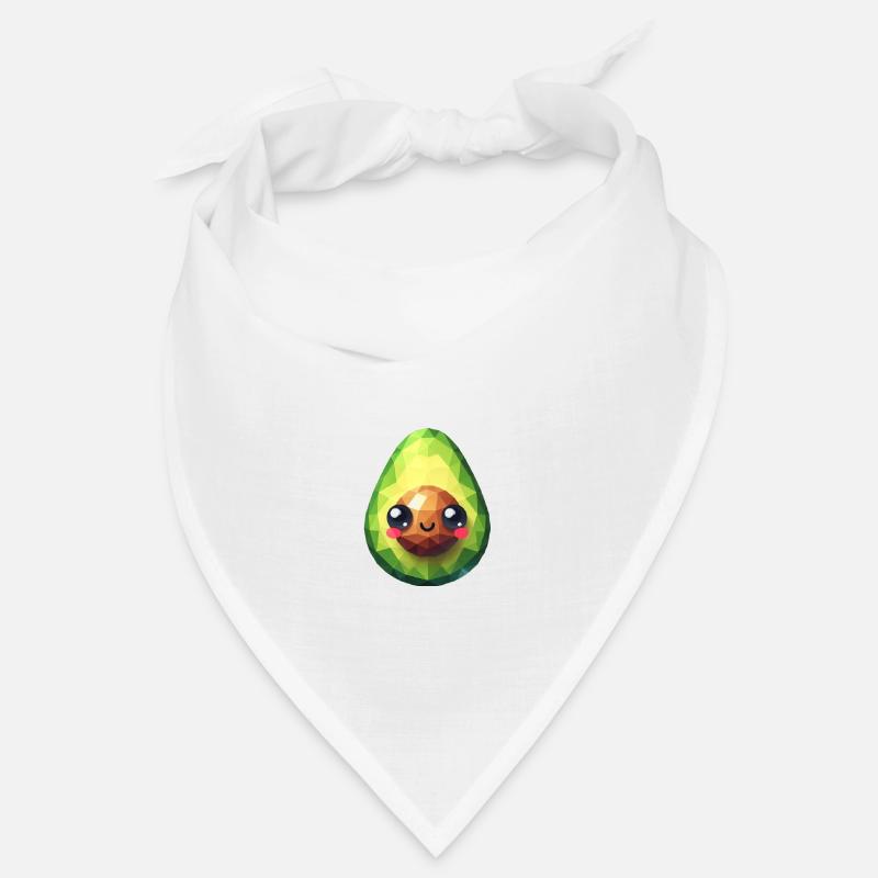 Süße Avocado Polygon Bandana