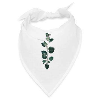 Pflanzenmuster - Bandana - Weiß - Vorne