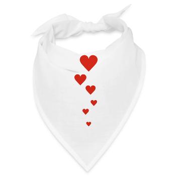 liebe - Bandana - Weiß - Vorne