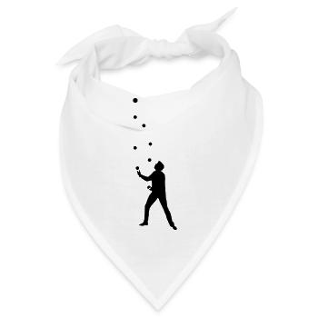 Jonglieren - Bandana - Weiß - Vorne