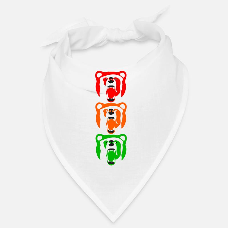 Berlin bear design art cadeau coloré feu de circulation Bandana