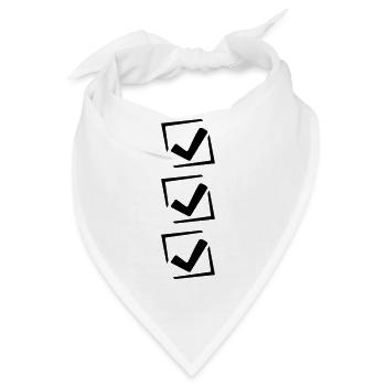 3 Haken Design - Bandana - Weiß - Vorne