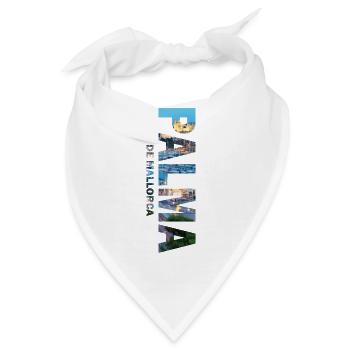 Palma de Mallorca - Bandana - Weiß - Vorne