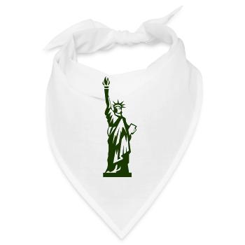 freiheitsstatue - Bandana - Weiß - Vorne