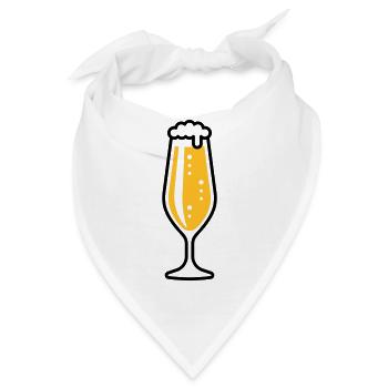 Pilsglas Schlank (Bier / Pils / Biertulpe / 2C) - Bandana - Weiß - Vorne