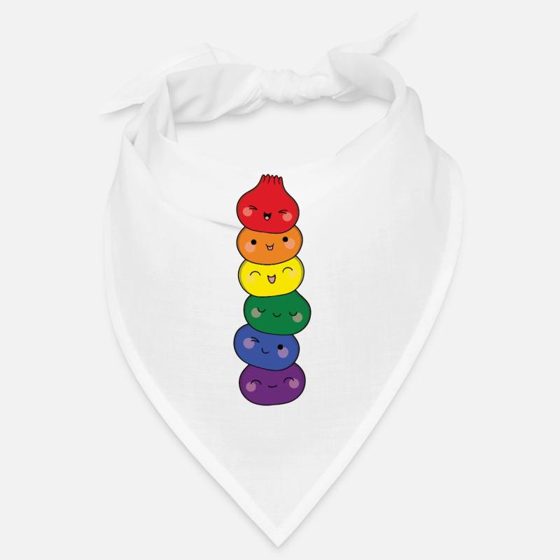 Dumpling Tower Rainbow LGTBQ Pride Dim Sum Bandana