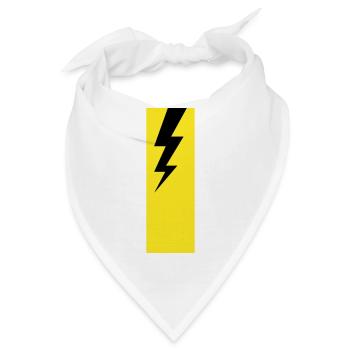 Blitz – Gewitter, Sturm & Elektrizität Power - Bandana - Weiß - Vorne