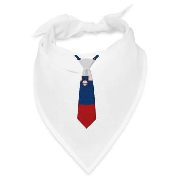 Slovenia Tie – Flaggendesign - Bandana - Weiß - Vorne