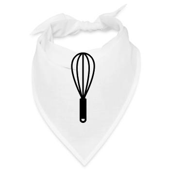 Schneebesen Rührbesen Backen - Bandana - Weiß - Vorne