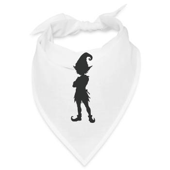 elfe_silhouette- - Bandana - Weiß - Vorne