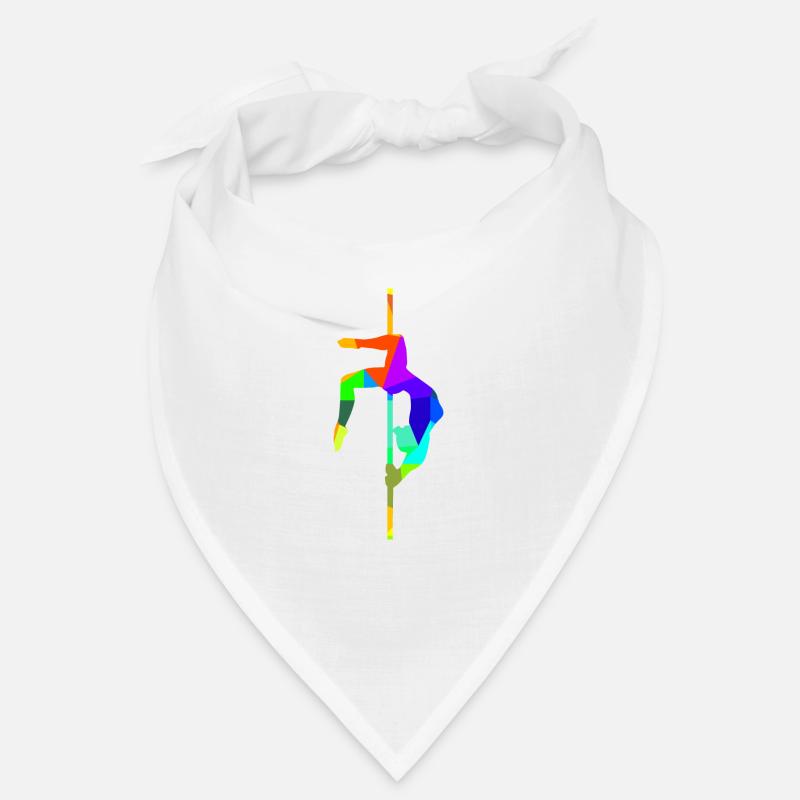 Pole Dancing Arc-en-ciel Couleurs Polygone Sports Bandana