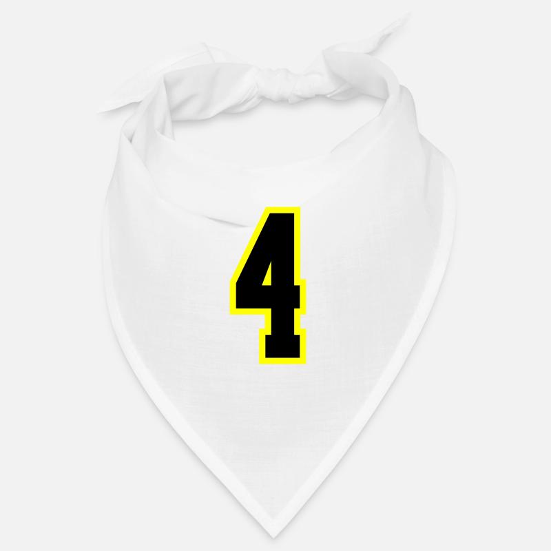 4 Zahl Trikot Bandana