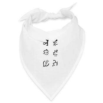 d2r runenwort botd - Bandana - Weiß - Vorne