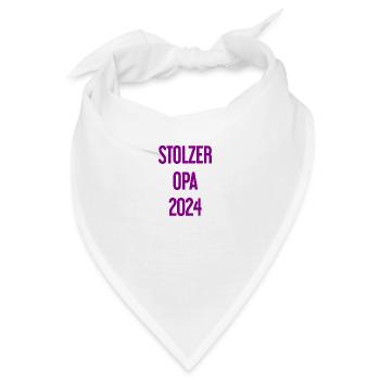 Stolzer Opa 2024 – Perfekt für frischgebackene Opa - Bandana - Weiß - Vorne