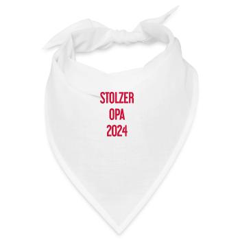 Stolzer Opa 2024 – Perfekt für frischgebackene Opa - Bandana - Weiß - Vorne