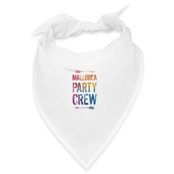 Mallorca Party Crew Spruch - Bandana - Weiß - Vorne