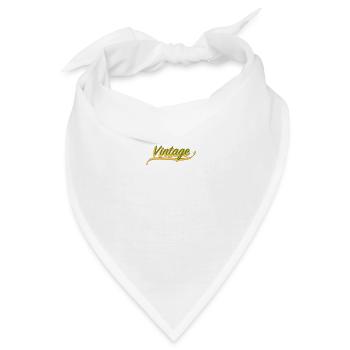 Weinlese - Bandana - Weiß - Vorne