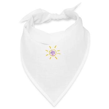 Have a nice Day - Sonnenschein - Bandana - Weiß - Vorne