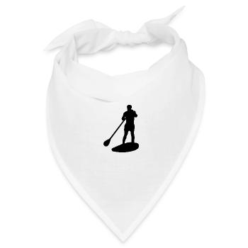 Mann Vater Stehpaddel - Bandana - Weiß - Vorne