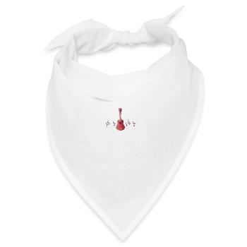 Akustische Gitarre - Bandana - Weiß - Vorne