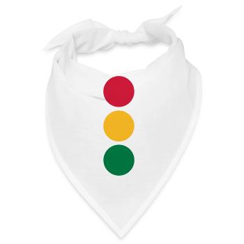 Ampel - Auto - Bandana - Weiß - Vorne