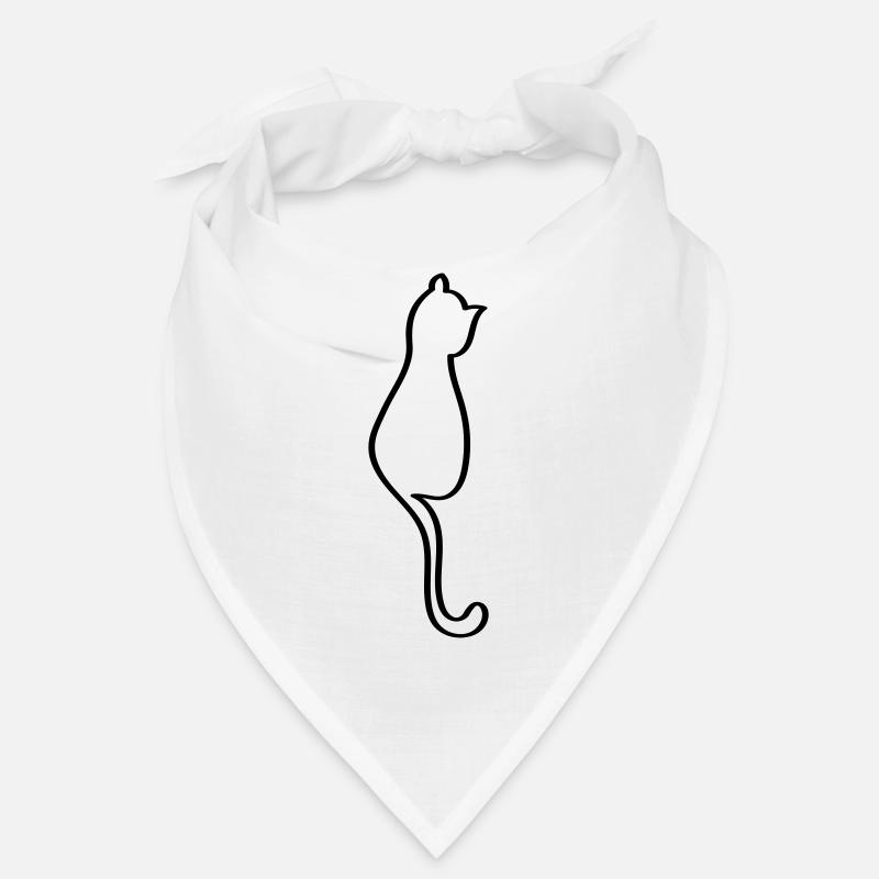 Cat - Bandana - white